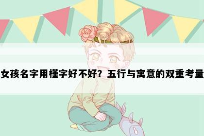 女孩名字用槿字好不好？五行与寓意的双重考量